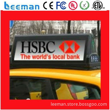 rental led display board taxi media sign
